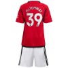 Conjunto (Camiseta+Pantalón Corto) Manchester United McTominay 39 Primera Equipación 23-24 - Niño